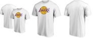 Fanatics Men's White Los Angeles Lakers Primary Team Logo T-shirt